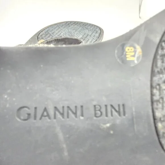 Gianni Bini Avellia Black Jewel Embellished T-Strap Sandals โ Women's Size 8M - Picture 8 of 14